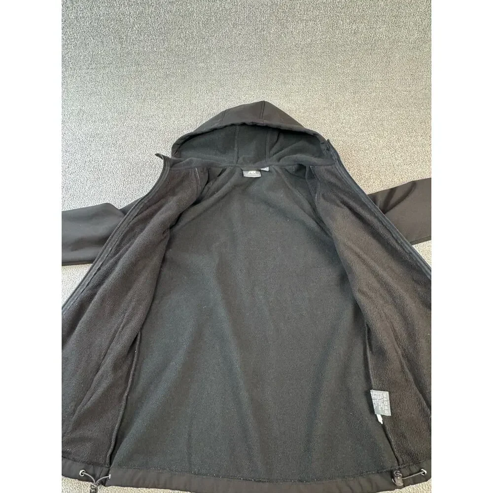 New Balance Jacket Coat Hooded Quilted Lightweight‎ Black Size Small